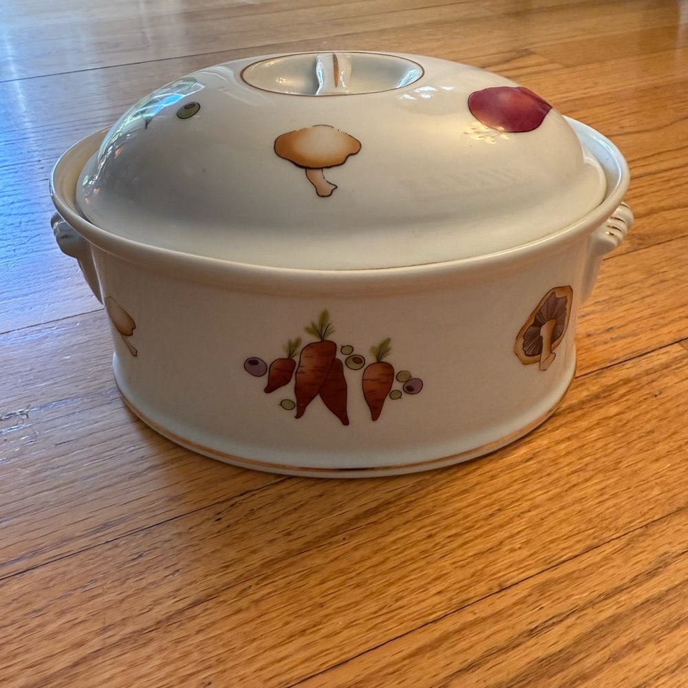 Louis Lourioux Le Faune Covered Terrine Baker France Fireproof Porcelain